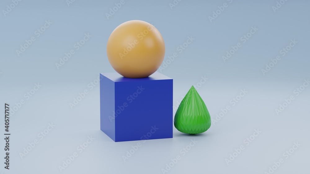 3d rendering, abstract pastel blue background. Modern minimal showcase for product presentation, simple scene with Square, sphere and egg shape 3d rendering, abstract pastel blue background. Modern minimal showcase for product presentation, simple scene with Square, sphere and egg shape