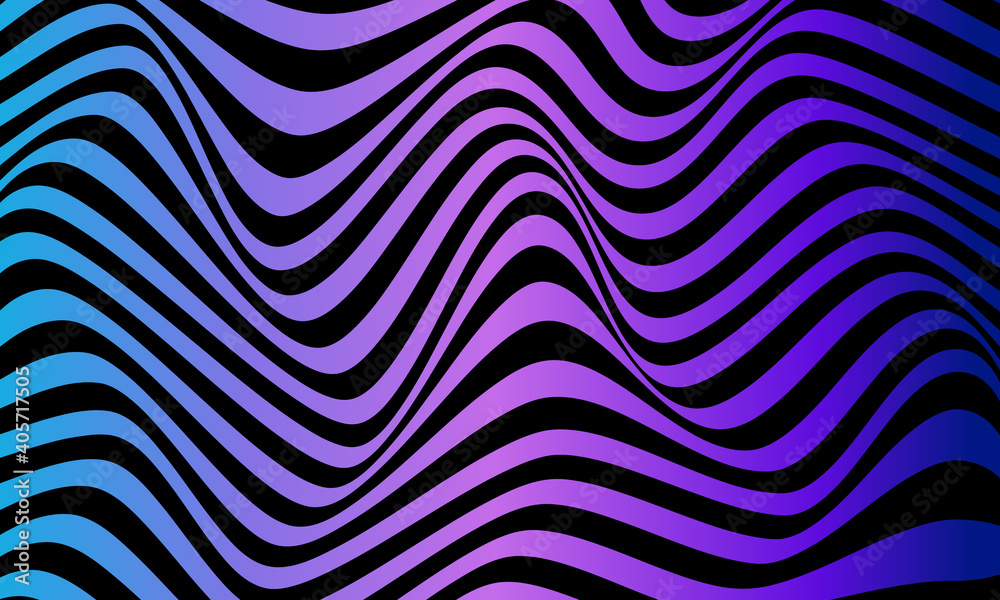 Obraz premium Abstract striped background. Optical art. Vector illustration. 