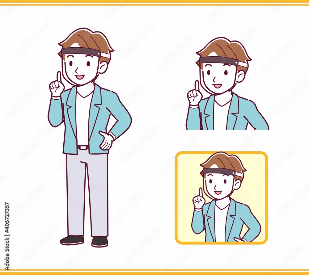 Young man with brown hair Young man with brown hair