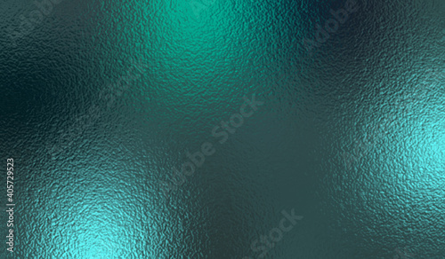 Emerald metallic effect. Turquoise texture foil. Background with glitterer metal effect foil. Blue green surface. Abstract teal backdrop glitter metal plate. Metallic vivid design for prints. Vector