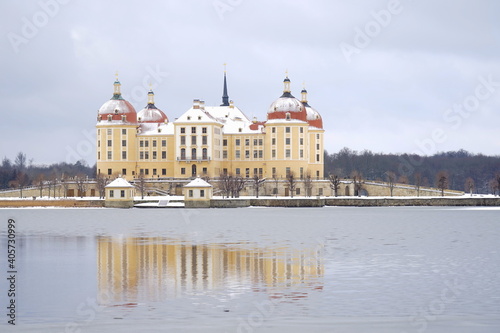 Das Barockschloss Moritzburg in Sachsen