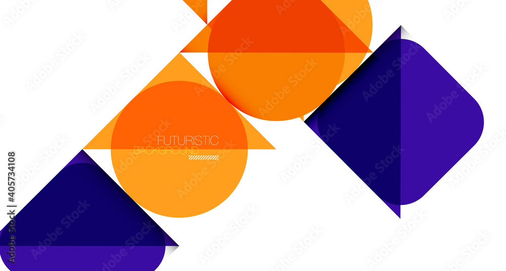 Clean minimal geometric abstract background with triangles and circles. Vector illustration for covers, banners, flyers and posters and other designs Clean minimal geometric abstract background with triangles and circles. Vector illustration for covers, banners, flyers and posters and other designs