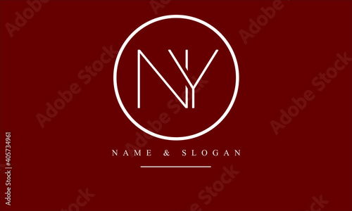 NY, YN, N, Y abstract letters logo monogram