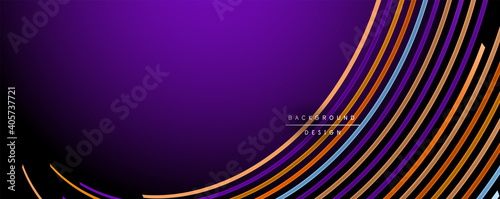 Abstract colorful lines vector background. Internet, big data and technology connections concept, abstract template
