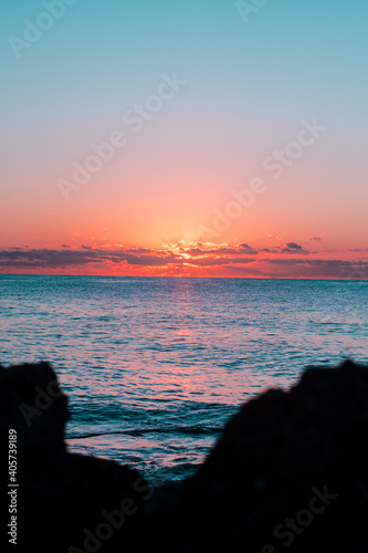 Sunrise over the sea