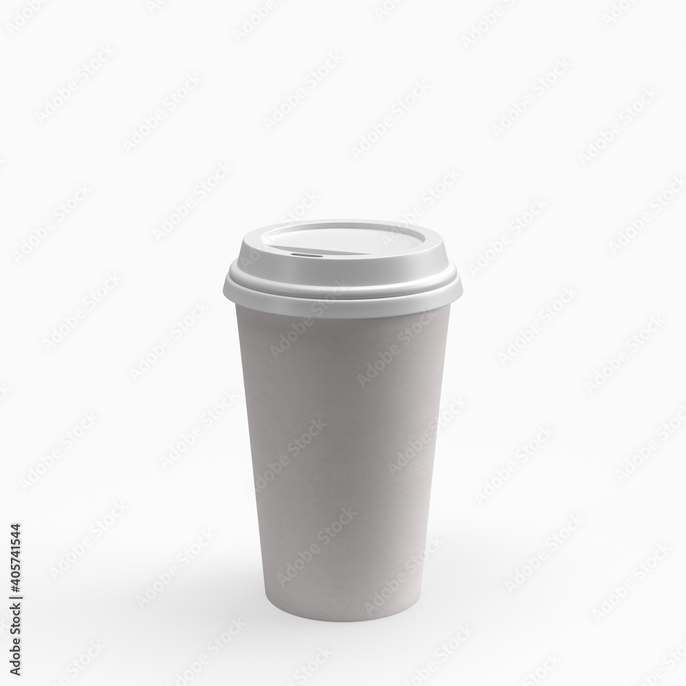 Coffee cup 3d on white background Coffee cup 3d on white background