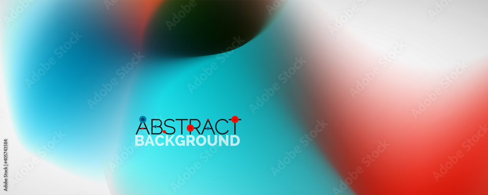 Fototapeta premium Fluid color gradient abstract background, trendy colorful wallpaper. Vector illustration for placards, brochures, posters, banners and covers