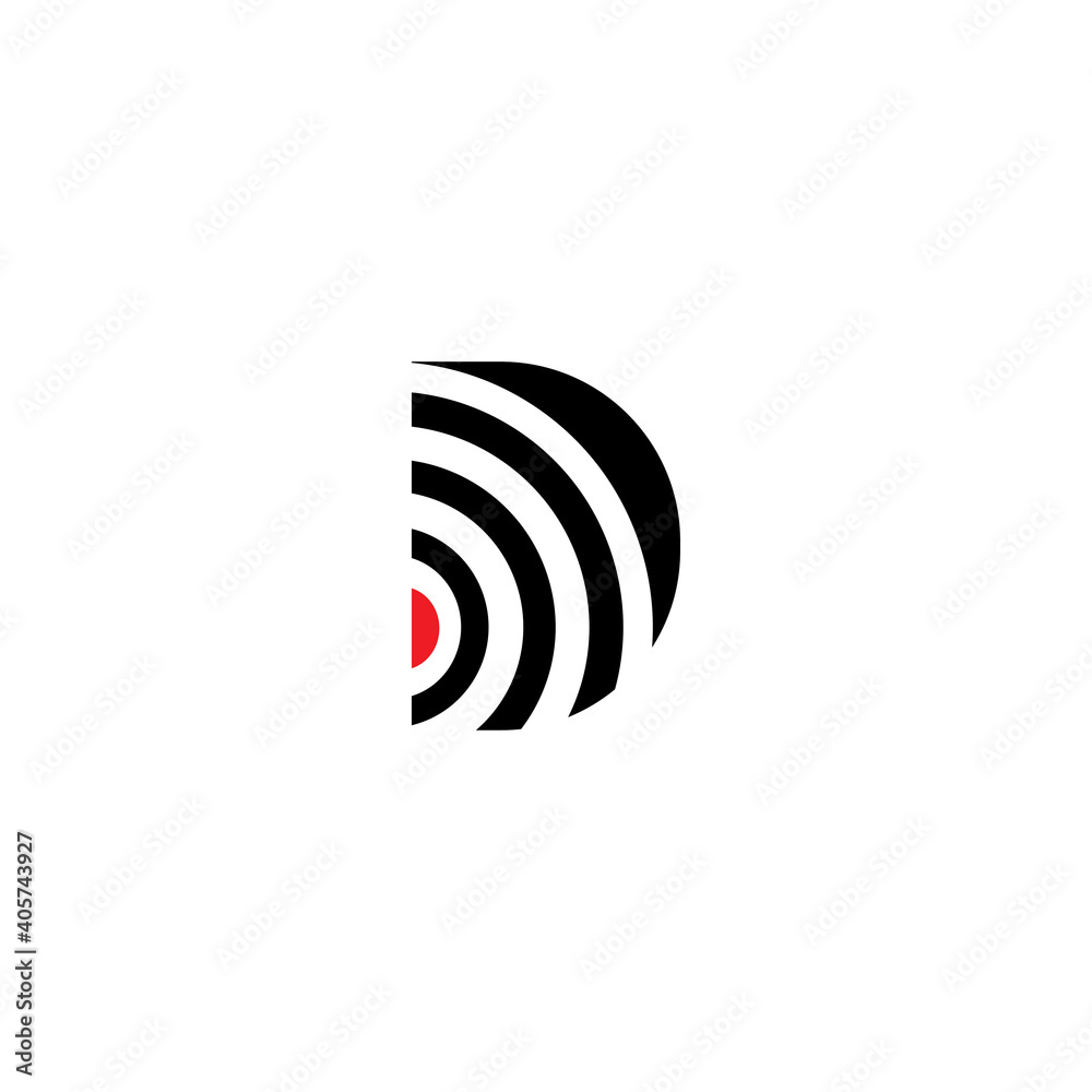 letter d logo creative illustration internet design vector letter d logo creative illustration internet design vector