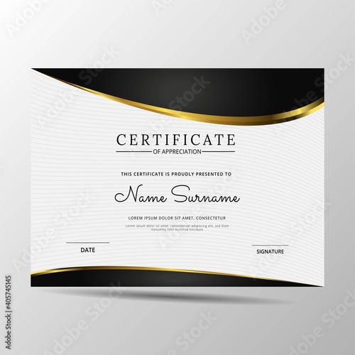elegantdiploma certificate template. Use for print, certificate, diploma, graduation