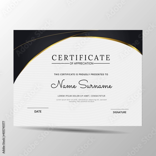 elegantdiploma certificate template. Use for print, certificate, diploma, graduation