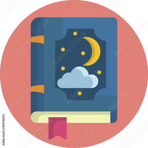 Cute baby colour icon