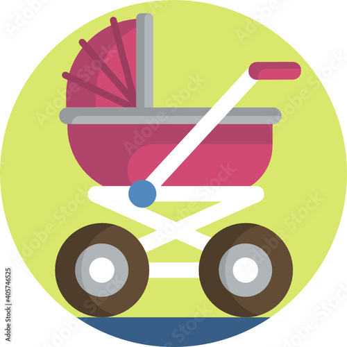 Cute baby colour icon