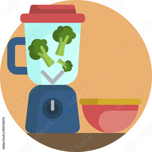 Cute baby colour icon