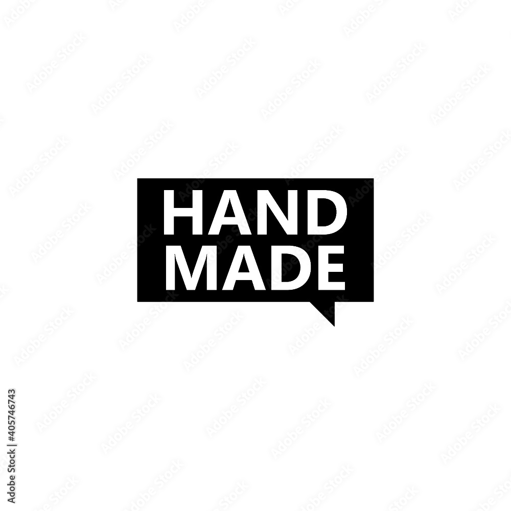 Hand made speech bubble. Hand made sign isolated on white background Hand made speech bubble. Hand made sign isolated on white background