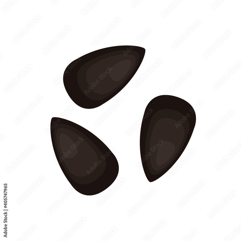 Black sesame design. Black sesame seed on white background. Black sesame design. Black sesame seed on white background.