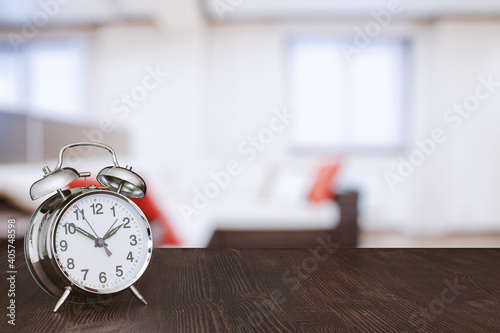 clock on table
