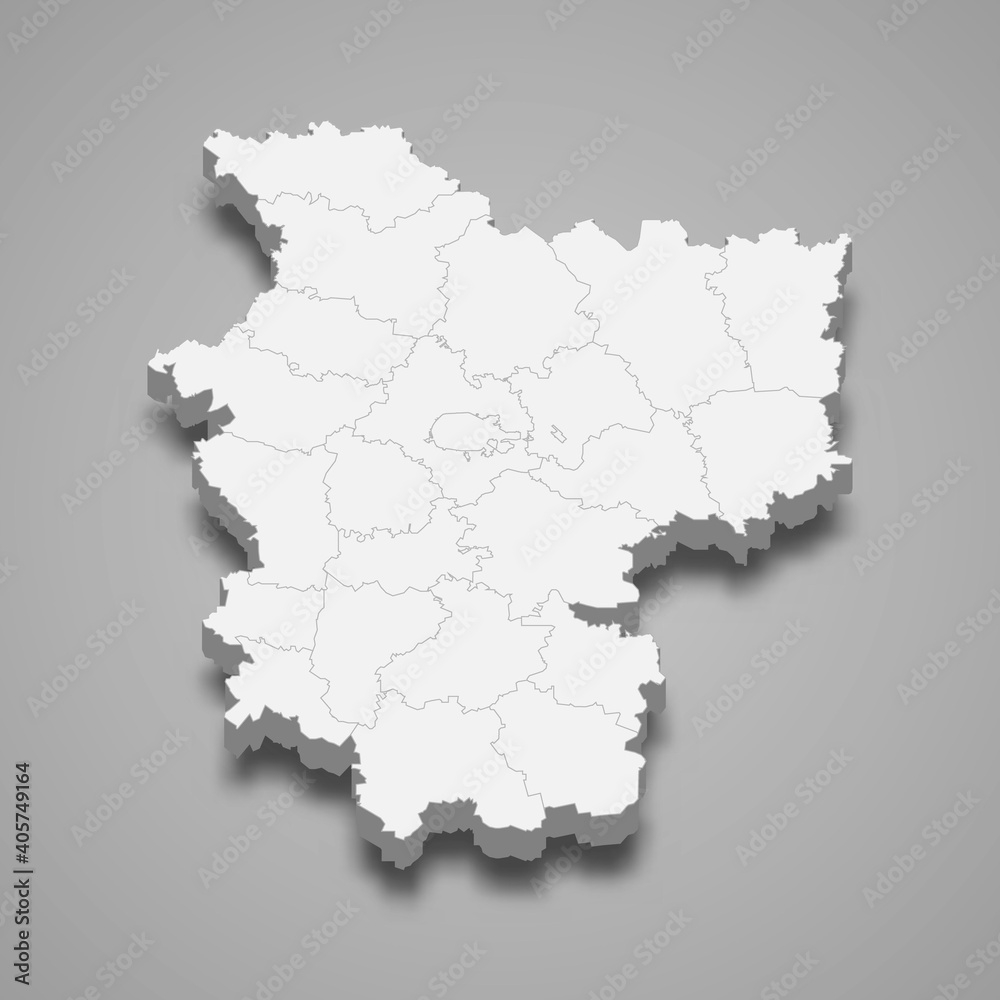 3d map of Minsk Oblast is a region of Belarus 3d map of Minsk Oblast is a region of Belarus