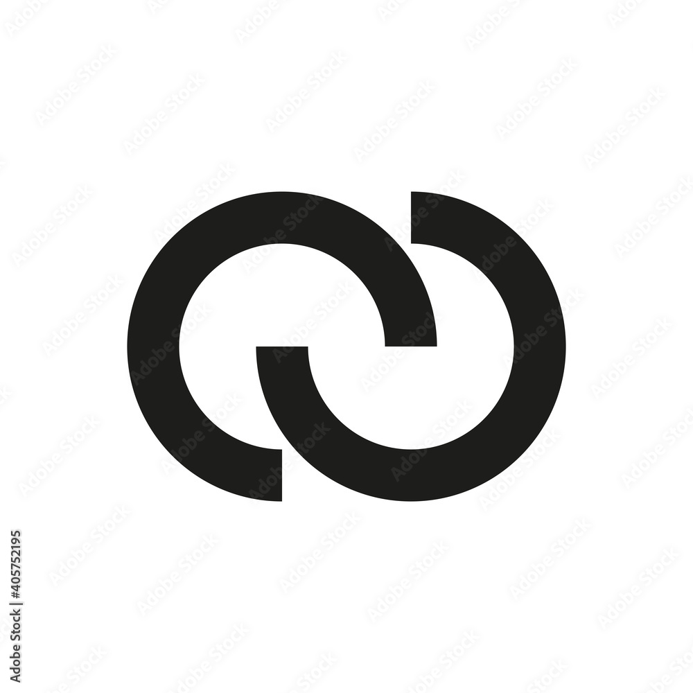 The icon links to. Simple vector illustration on a white background The icon links to. Simple vector illustration on a white background