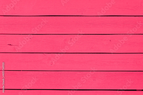 background of pink color texture wooden planks