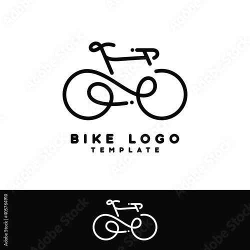 Bicycle illustration logo