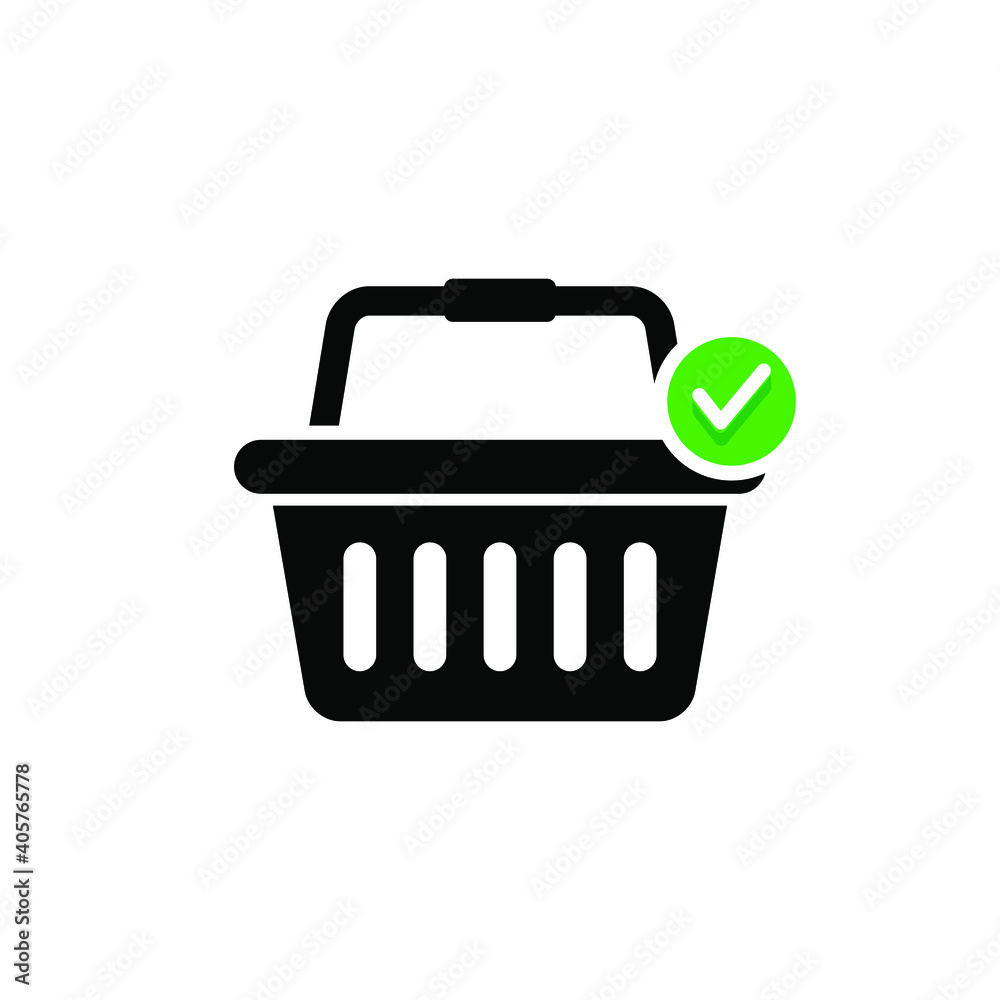 Fototapeta premium Shopping cart vector icon