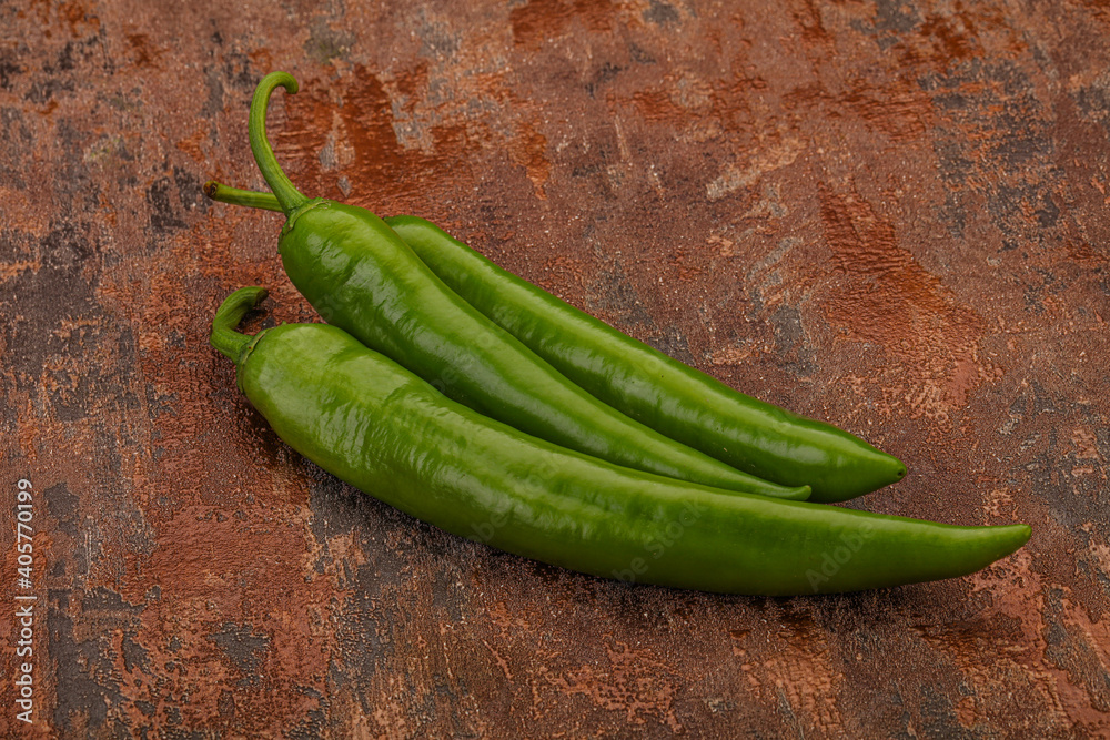 Ripe tasty spicy green pepper Ripe tasty spicy green pepper