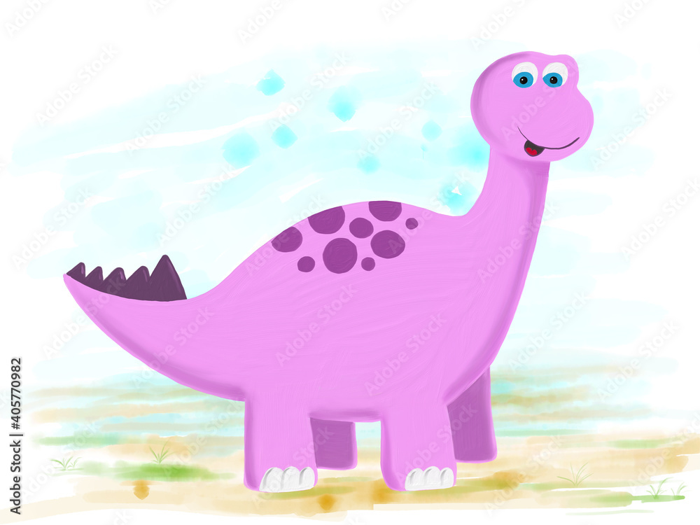 Small Baby Dinosaur Painting | Cute Baby Dinosaur Picture