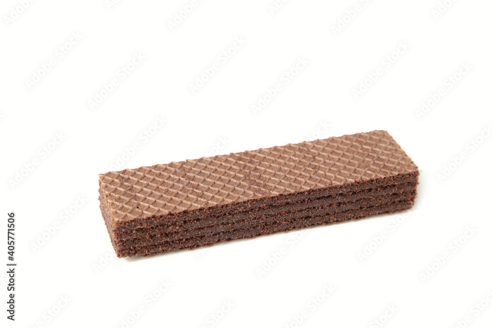 Chocolate wafer isolated on a white background Chocolate wafer isolated on a white background