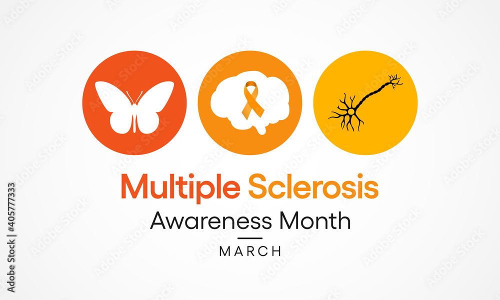 Vector illustration on the theme of Multiple Sclerosis awareness month ...