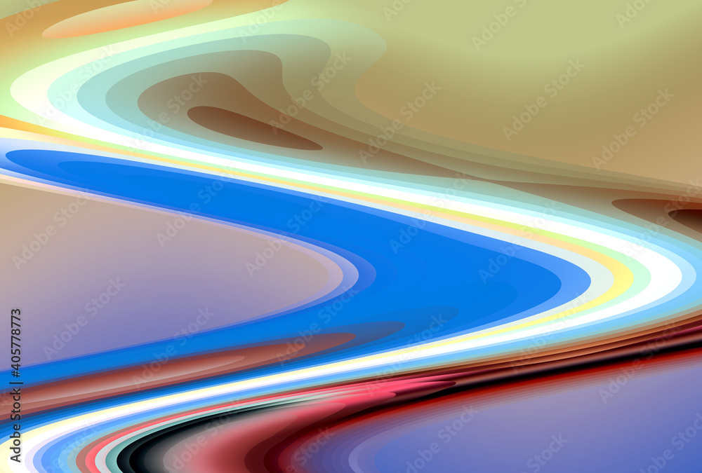 Red beige blue fluid lines, abstract background with waves Red beige blue fluid lines, abstract background with waves