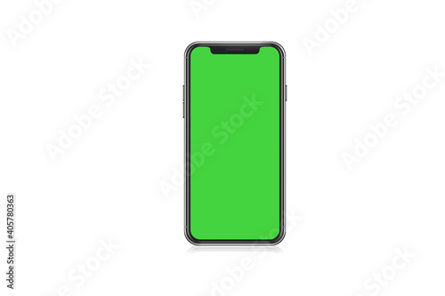 smartphone with green screen 