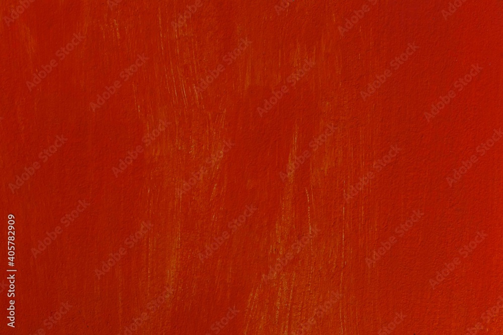 Fototapeta premium Vintage red painted plywood wall texture and seamless background