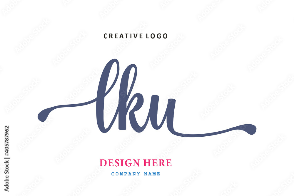 LKU lettering logo is simple, easy to understand and authoritative LKU lettering logo is simple, easy to understand and authoritative