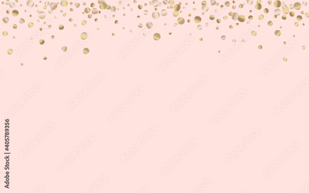 Bronze Shine Golden Pink Background. Art Dot