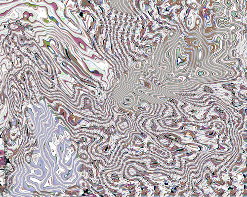 The amazing and colorful pattern.