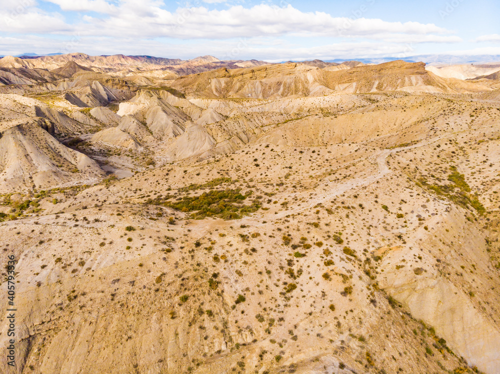 Tabernas desert landscape, Spain