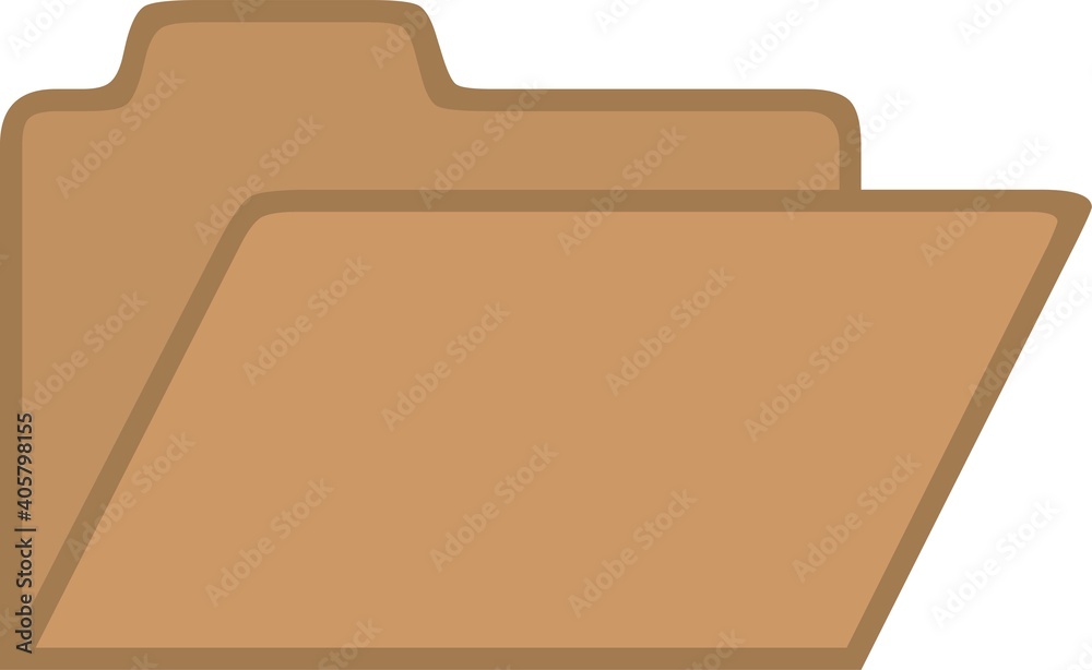 Vector emoticon illustration of a file folder Stock Vector Adobe Stock