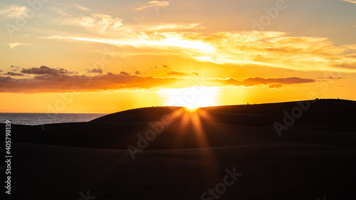 Sunset in the dunes of Gran Canaria © Antoine