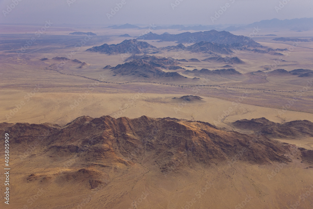 Vista aérea de Sossus Vlei Sesriem Desierto Namib Namibia Africa