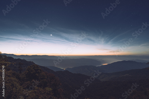 Before sunrise at National park