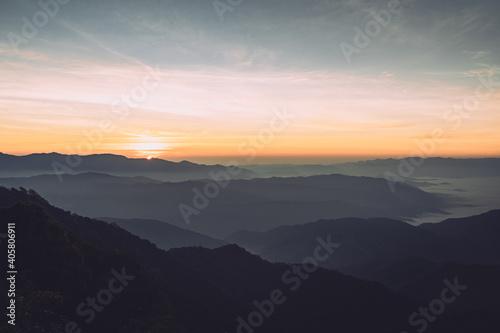 The sun was rising at checkpoint 1715 (National Park)