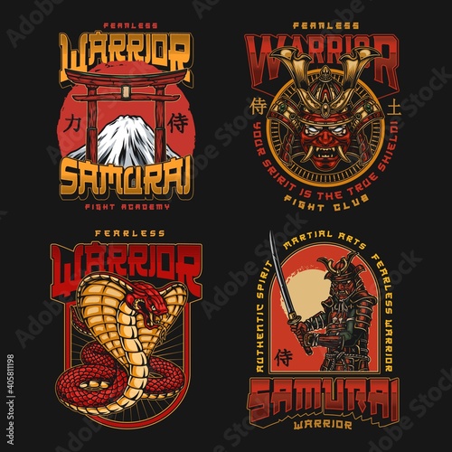 Mixed martial arts fight club logos