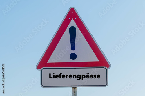 Obraz na płótnie Lieferengpässe