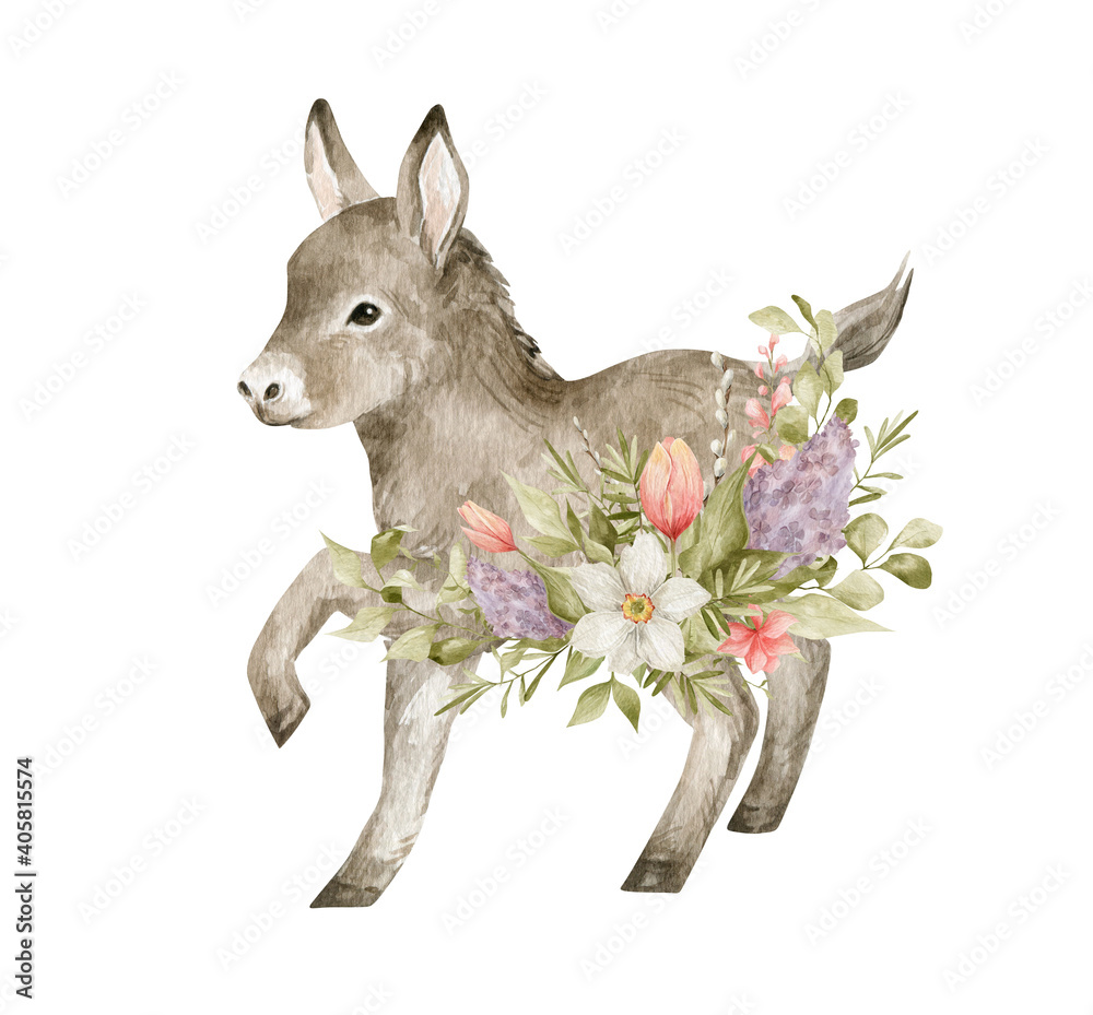 Floral Donkey