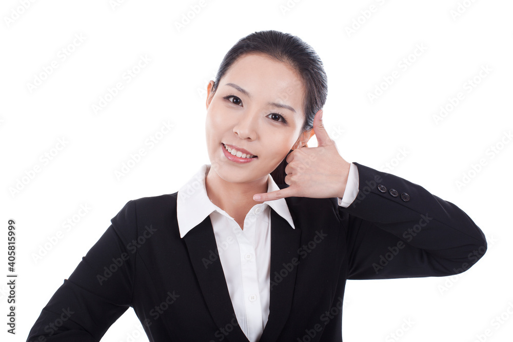 Portrait of a young business woman smilling Portrait of a young business woman smilling