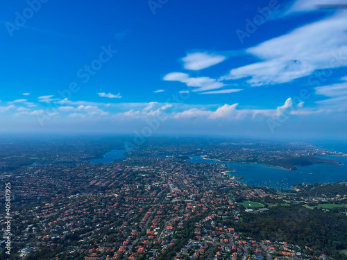 Panoramic Aerial View Sydney Harbour