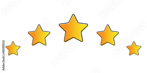 Five Star Product Quality Rating With Reflection