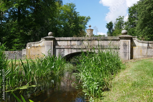 Barockbrücke Ludwigsluster Kanal im Schlosspark Ludwigslust