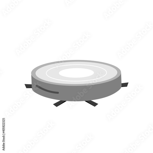 Robot vacuum cleaner icon.Vector illustration isolated on white background