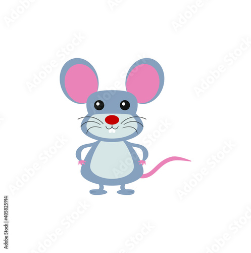 children's drawing of a mouse with a cute face